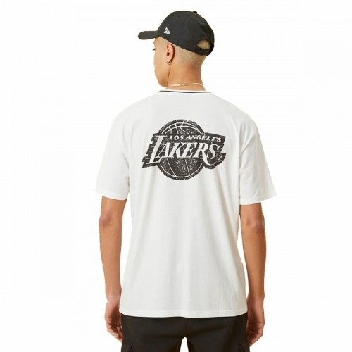 Men’s Short Sleeve T-Shirt New Era Lakers White image 5