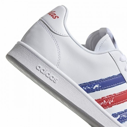 Men’s Casual Trainers Adidas Grand Court Base Beyond Red Blue White image 5