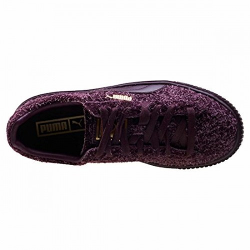 Женские спортивные кроссовки Puma Suede Platform Eletal  Пурпурный image 5