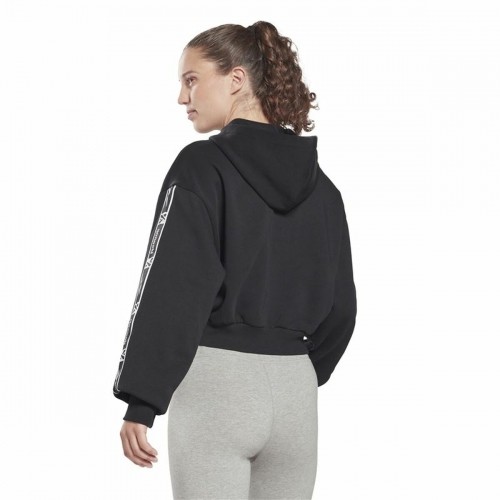 Женская спортивная куртка Reebok Tape Pack Full Zip Чёрный image 5