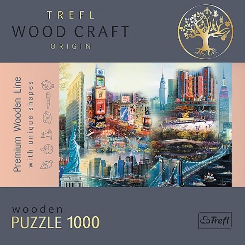Trefl Puzzles TREFL Koka puzle - Ņujorkas kolāža, 1000gb image 5