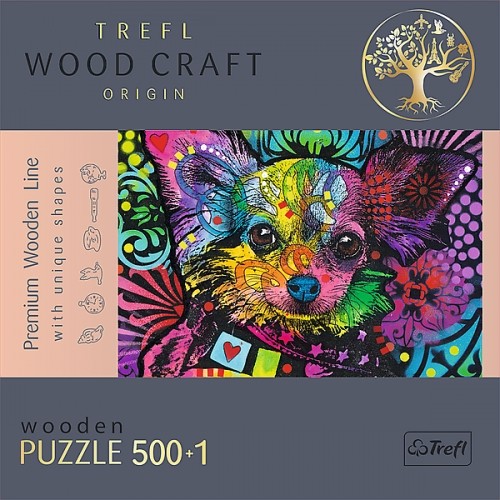 Trefl Puzzles TREFL Koka puzle - Krāsains kucēns, 500gb image 5