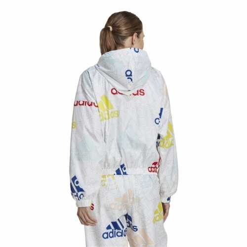 Женская спортивная куртка Adidas Essentials Multi-Colored Logo Белый image 5