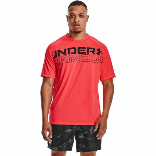 Men’s Short Sleeve T-Shirt Under Armour Tech 2.0 Red image 5