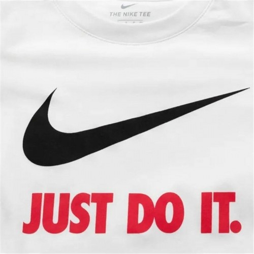 Детский Футболка с коротким рукавом Nike Swoosh Just Do It Белый image 5