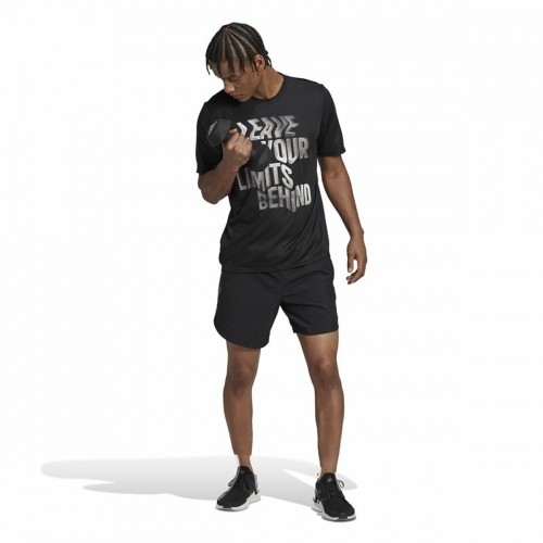 Men's Sports Shorts Adidas Hiit Movement  Black 7" image 5