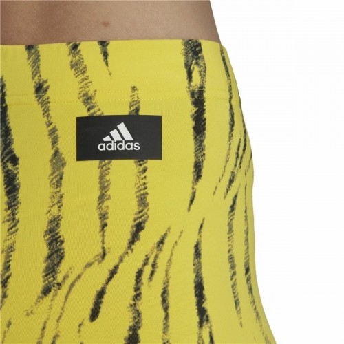 Sport leggings for Women Adidas Future Icons Animal-Print Yellow image 5