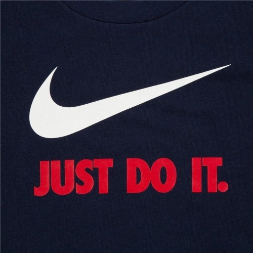 Child's Short Sleeve T-Shirt Nike Swoosh Navy Blue image 5