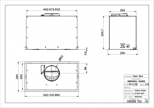 Hood Faber Inka Lux Premium BK MATT A70 KL image 5