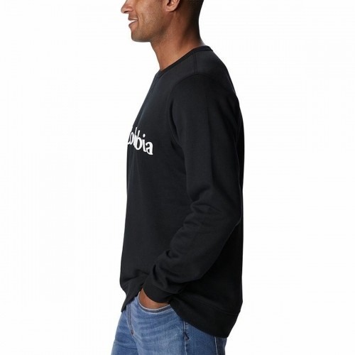 Men’s Sweatshirt without Hood Columbia Logo Fleece Crew Black image 5