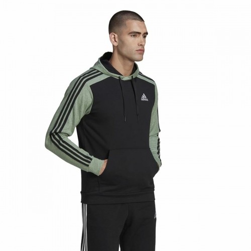 Vīriešu Sporta Krekls ar Kapuci Adidas Essentials Mélange French Terry Melns image 5