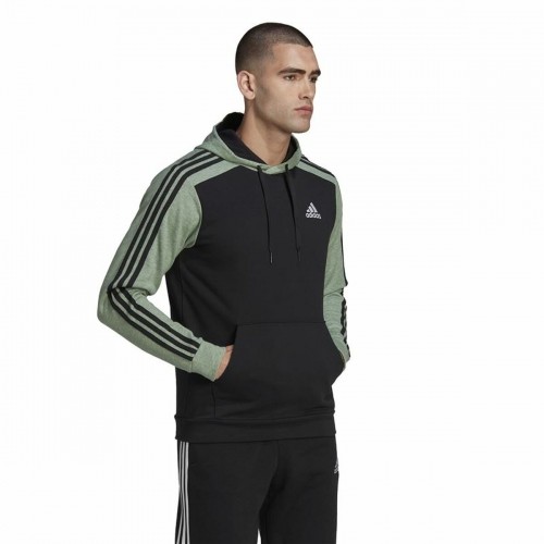 Толстовка с капюшоном мужская Adidas Essentials Mélange French Terry Чёрный image 5