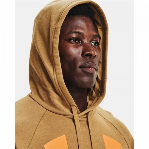 Men’s Hoodie Under Armour Rival Big Logo Ocre image 5