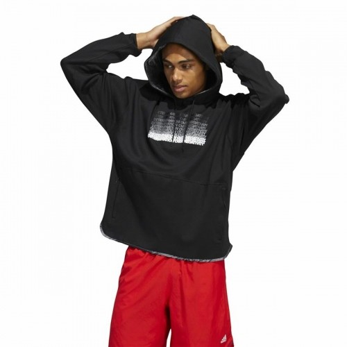 Толстовка с капюшоном мужская Adidas Donovan Mitchell Inno Чёрный image 5