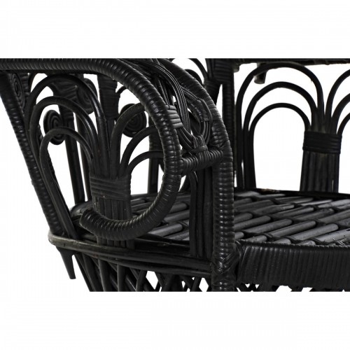 Садовое кресло DKD Home Decor Чёрный полиэстер Белый ротанг (96 x 66 x 145 cm) image 5