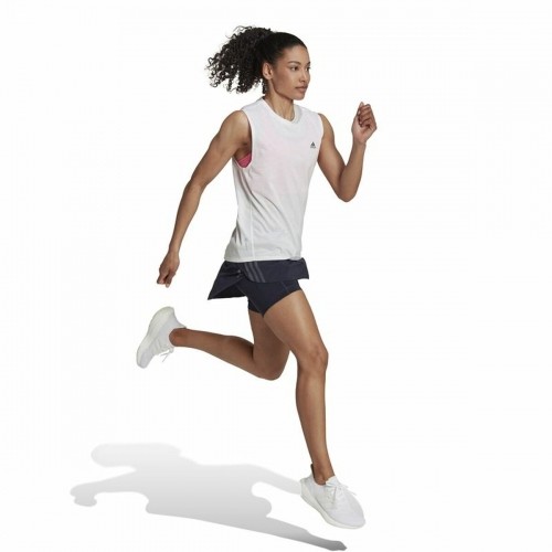 Women's Sleeveless T-shirt Adidas Muscle Run Icons White image 5