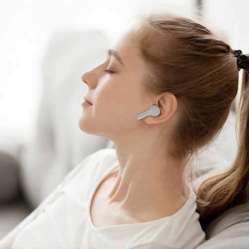 Acefast in -ear wireless headphones TWS Bluetooth light blue (T6 ice blue) image 5