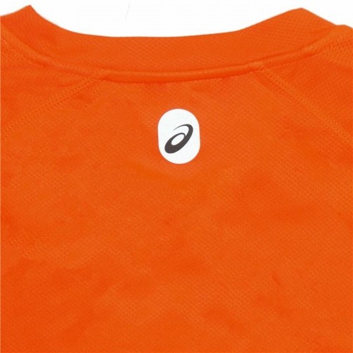 Vīriešu Krekls ar Garām Piedurknēm Asics Hermes Oranžs image 5