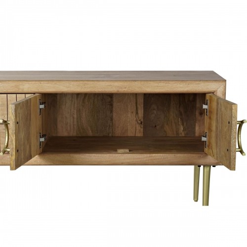 TV furniture DKD Home Decor Golden Brown Mango wood (147 x 40 x 60 cm) image 5