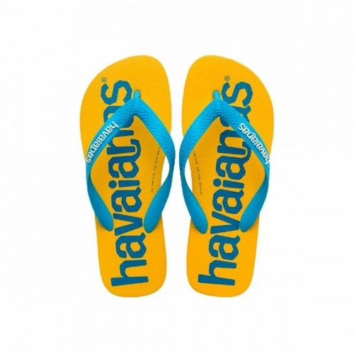 Шлепанцы для женщин Havaianas Top Logomania Синий Жёлтый image 5