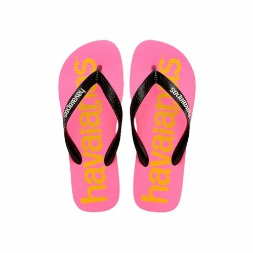 Pludmales sandales sievietēm Havaianas Top Logomania Zils Rozā image 5