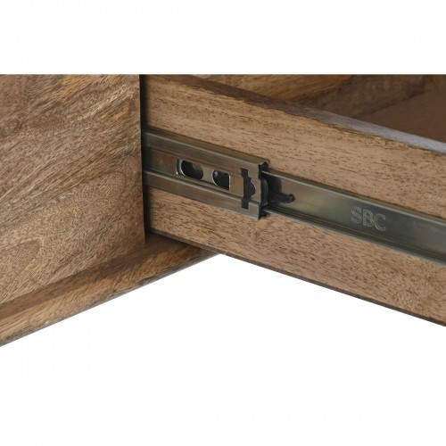 Console DKD Home Decor Natural Black Metal Mango wood image 5