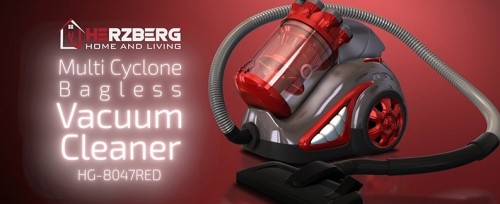 Herzberg Home & Living Herzberg HG-8047RED: Multi-Cyclone Bagless Vacuum Cleaner image 5