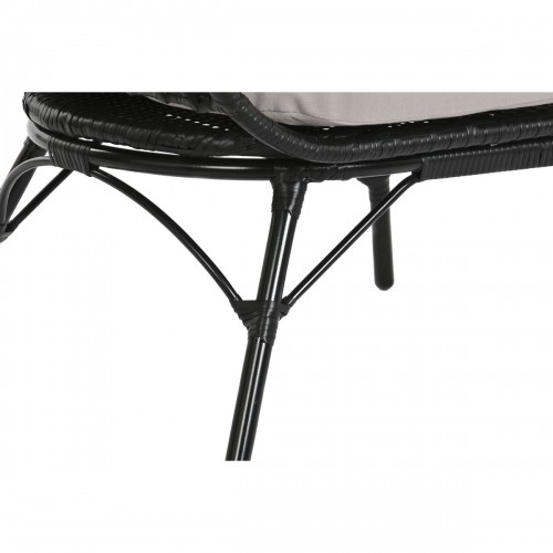 Садовое кресло DKD Home Decor Чёрный Серый Металл синтетический ротанг (99 x 71 x 147 cm) image 5