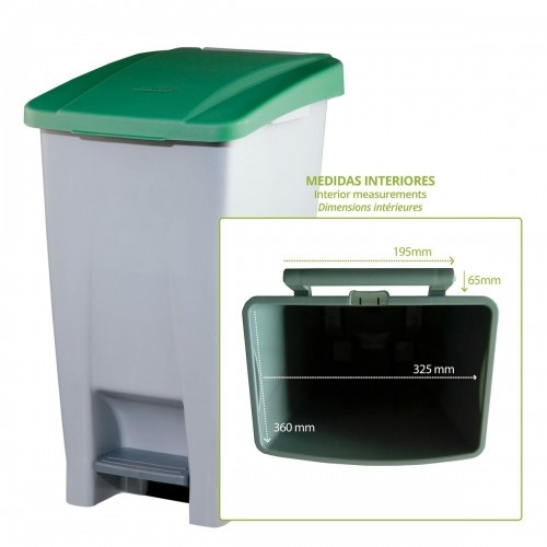 Recycling Waste Bin Denox Green 60 L 38 x 49 x 70 cm image 5