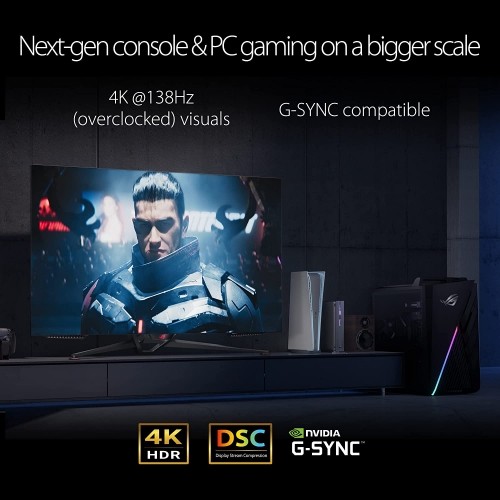 ASUS ROG Swift PG48UQ - 48 - LED - UltraHD/4K, NVIDIA G-Sync, 138Hz panel,black image 5