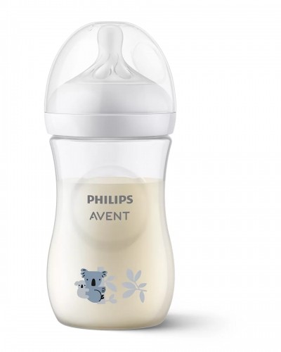 Philips Avent Natural Response barošanas pudelīte Koala 260 ml, lēnas plūsmas knupītis, 1m+ - SCY903/67 image 5