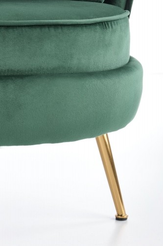 Halmar ALMOND leisure chair color: dark green image 5