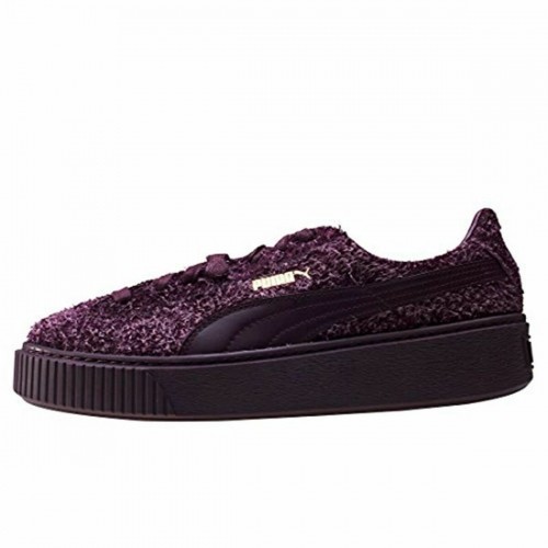 Женские спортивные кроссовки Puma Suede Platform Eletal  Пурпурный image 5