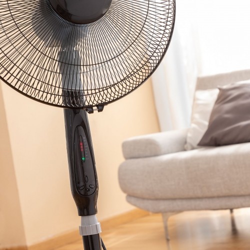 Pedestal Fan with Remote Control InnovaGoods Airstreem Black 45 W image 5