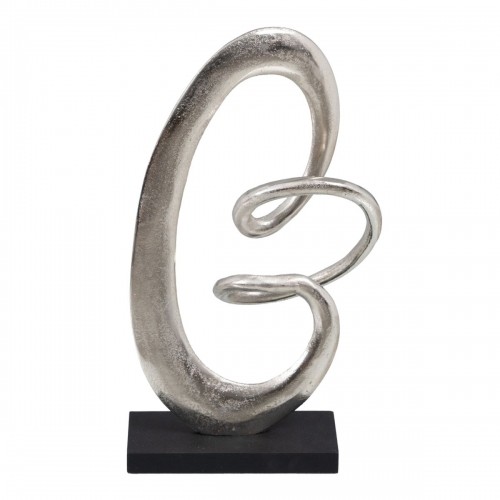 Decorative Figure 24 x 10 x 42 cm Black Silver image 5