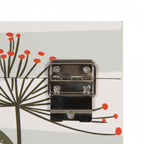 Bigbuy Home Ceļojumu bagāžas komplekts 30 x 18 x 15 cm Цветы Audekls DMF (2 Daudzums) image 5