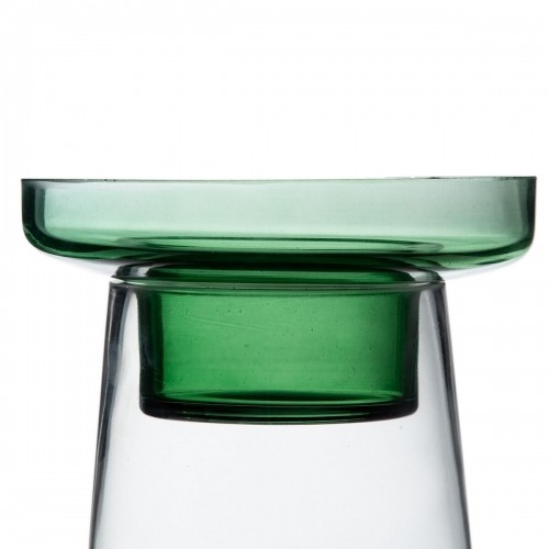 Bigbuy Home Svečturis 16,5 x 16,5 x 28,5 cm Zaļš Stikls image 5