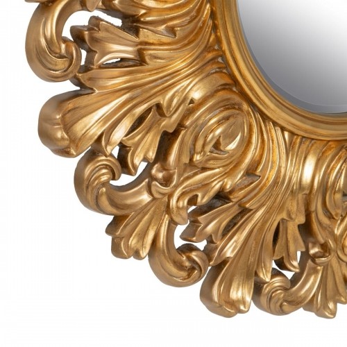 Wall mirror 108 x 3,5 x 108 cm Crystal Golden Wood image 5