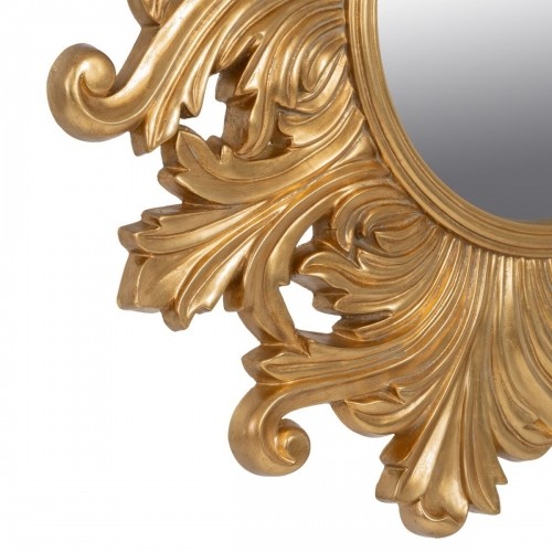 Wall mirror 114 x 4,5 x 114 cm Crystal Golden Wood image 5