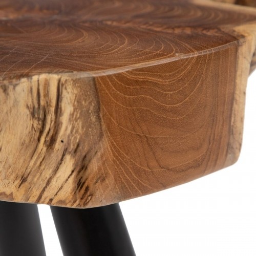 Bigbuy Home Вспомогательный стол Натуральный Чёрный древесина тика 60 x 60 x 50 cm image 5