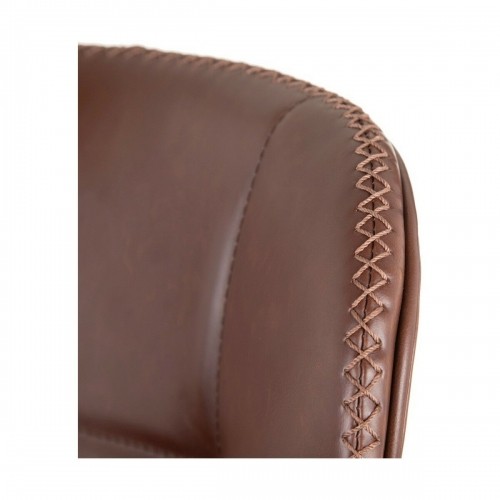 Stool 45 x 48,5 x 95 cm Metal Camel Synthetic Leather image 5