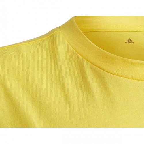 Child's Short Sleeve T-Shirt Adidas Future Pocket Yellow image 5