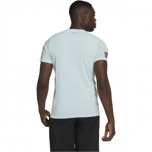 Men’s Short Sleeve T-Shirt Adidas Club Tennis 3 Stripes White image 5