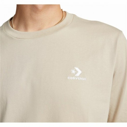 Unisex Short Sleeve T-Shirt Converse Classic Fit Left Chest Star Chevron Beige image 5