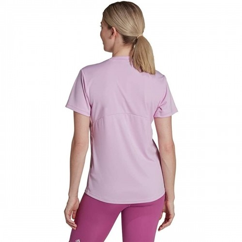 Women’s Short Sleeve T-Shirt Adidas Primeblue Plum image 5