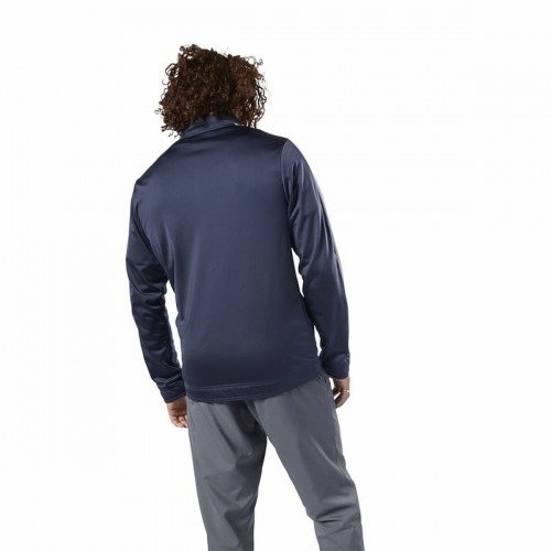 Men's Sports Jacket Reebok Essentials Linear Logo Dark blue image 5