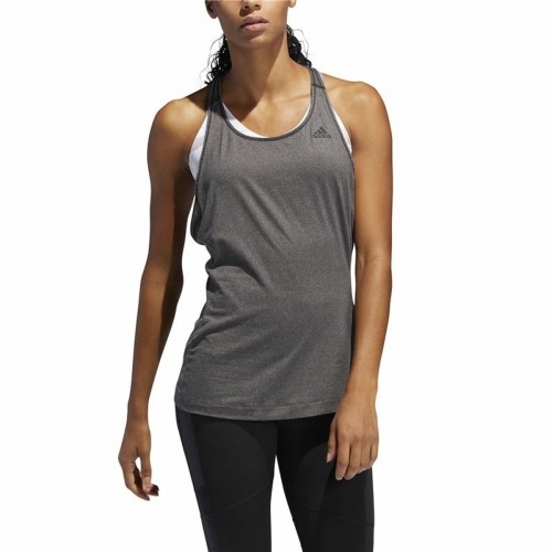 Женская футболка без рукавов Adidas 3 Stripes Tank Темно-серый image 5