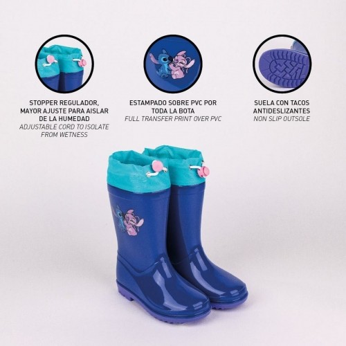 Children's Water Boots Stitch Blue image 5