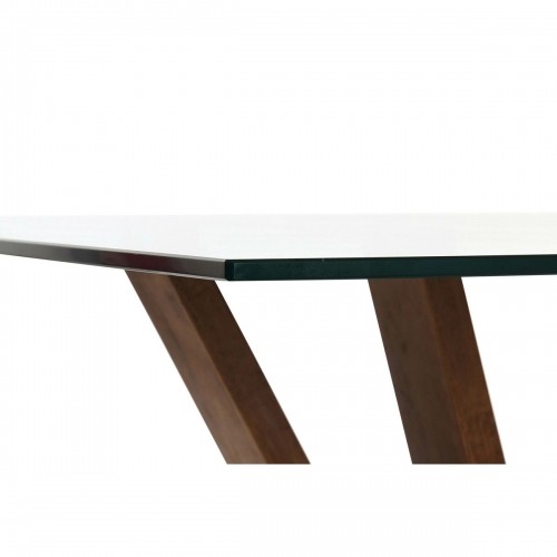 Обеденный стол DKD Home Decor Стеклянный Коричневый Прозрачный Oрех 200 x 100 x 75 cm image 5