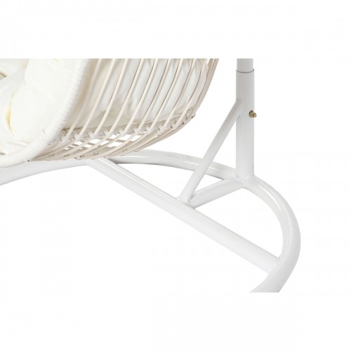 Piekares dārza krēsls DKD Home Decor 94 x 100 x 196 cm Metāls sintētiska rotangpalma Balts image 5